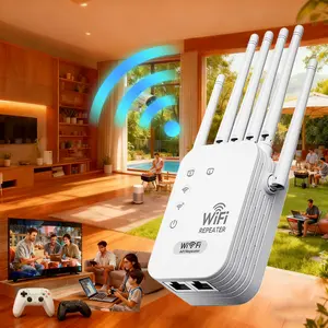 2026 New WiFi Extender Signal Booster，Equipped with 300Mbps Ethernet, It Covers An Area of Up To 1000 Square Feet,WiFi Extenders Signal Booster for Home，Bedrooms and Offices，WiFi Repeater，Christmas Gift（Only supports 2.4GHz WiFi.）