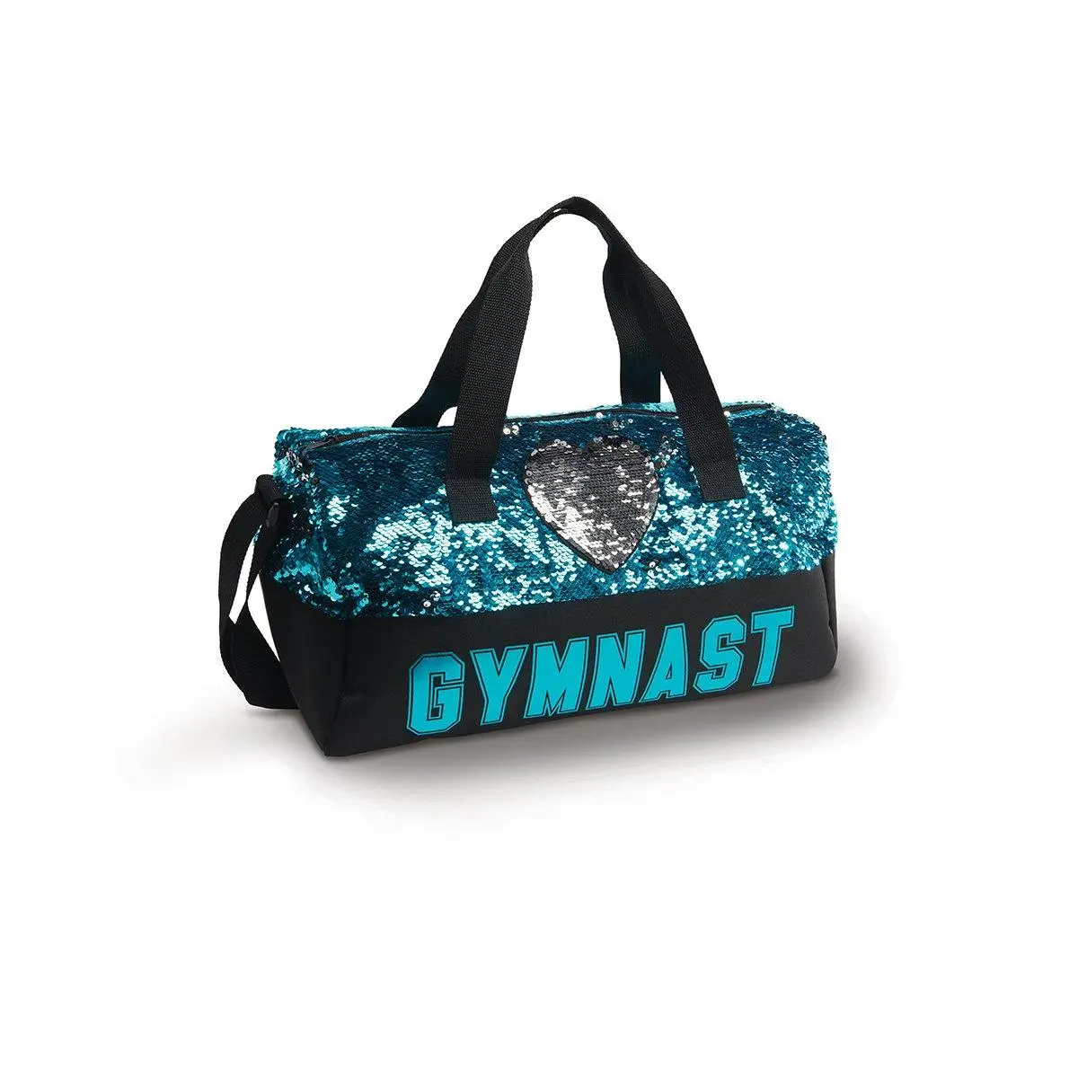 DanzNMotion Sequin Gymnast Heart Duffel Bag