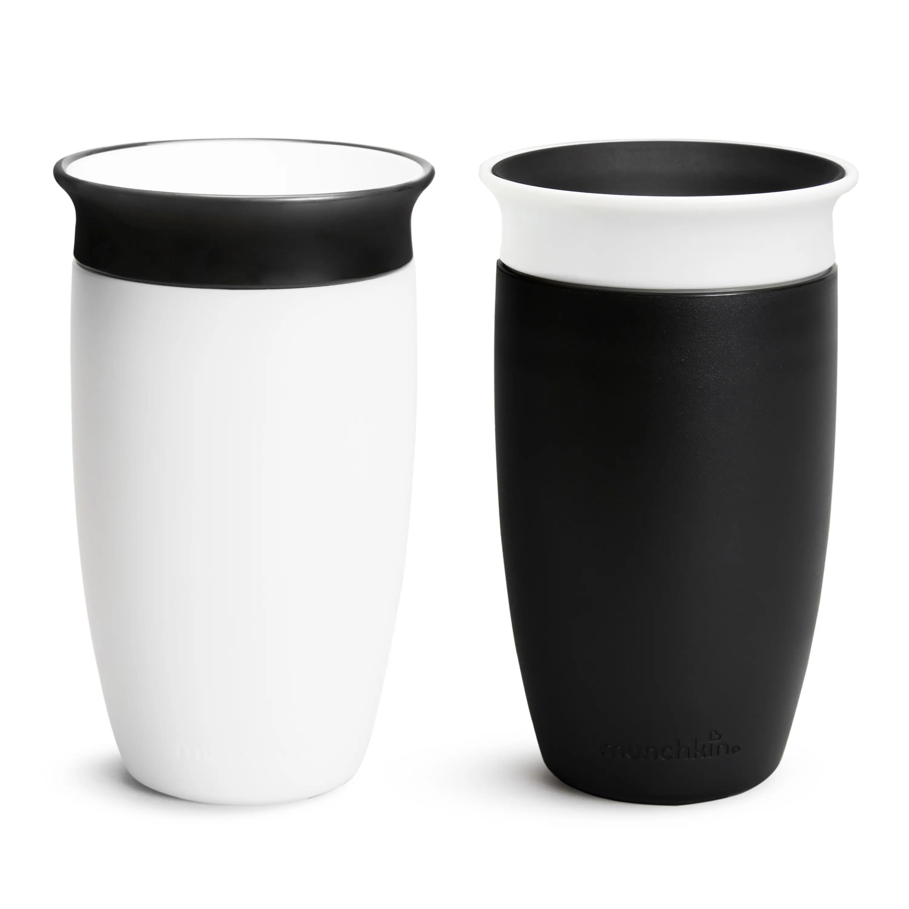 Munchkin Miracle 360° Black & White Sippy Cup, 10oz, 2pk