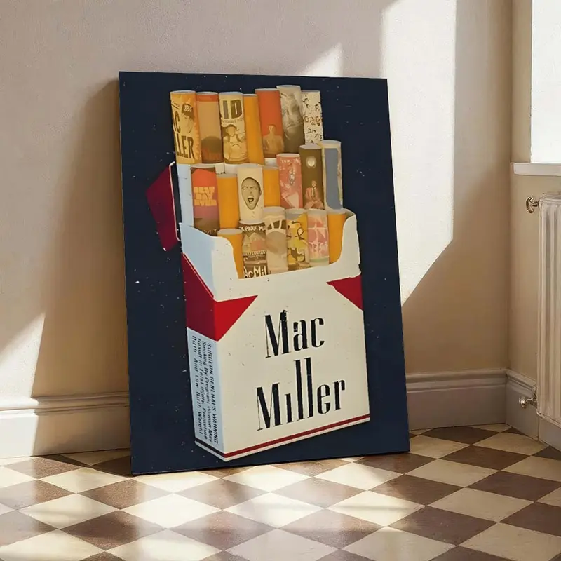 cigarette pack art Poster with cigarette pack