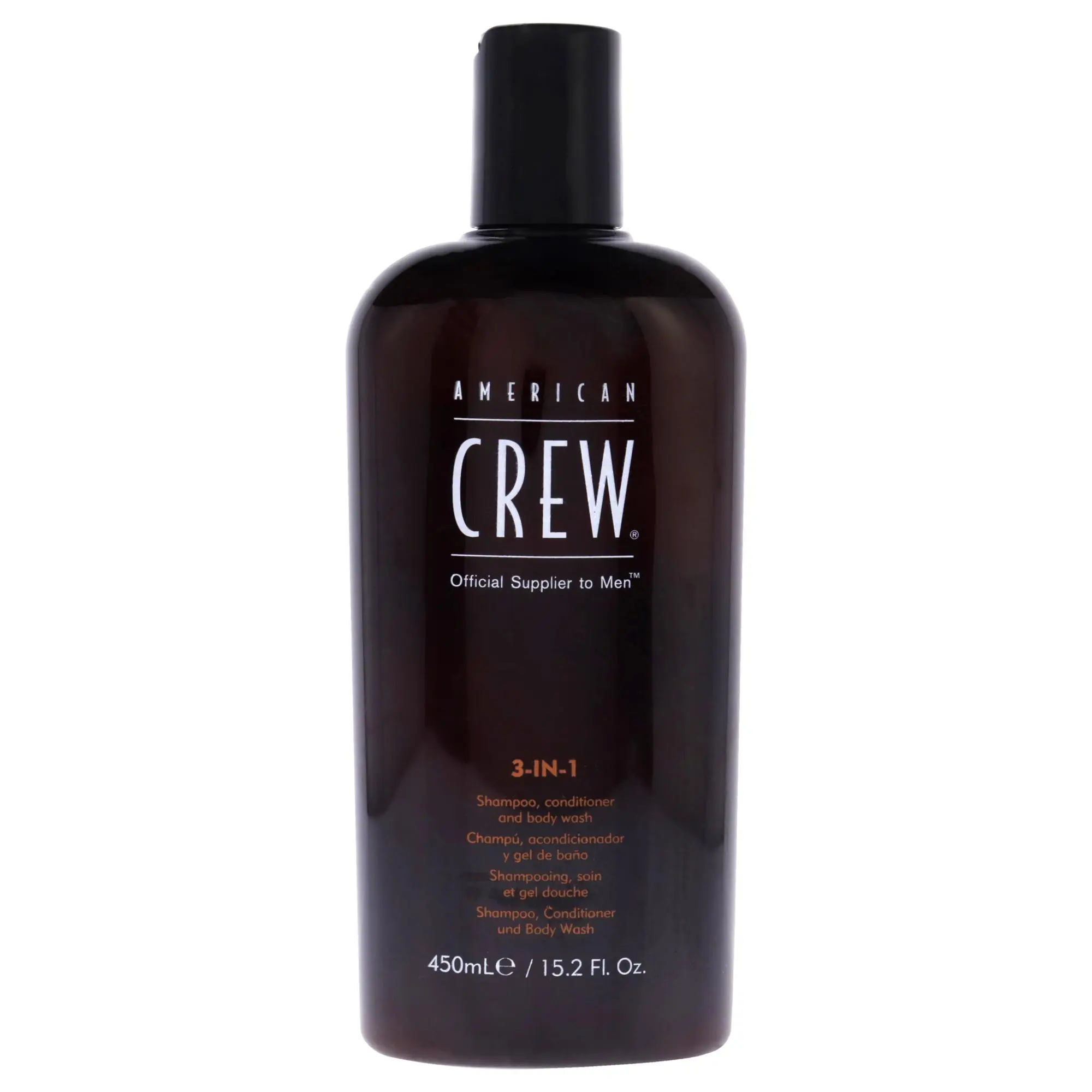 3-In-1 Shampoo and Conditoner and Body Wash by American Crew for Men - 15.2 oz Shampoo, Conditoner and Body Wash, Daily, 15.2 Fl Oz