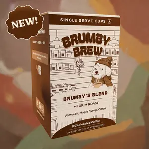 Brumby's Blend Medium Roast Coffee Pods - 12 Pods Premium Cafe Brumby's Blend Medium Roast Coffee Pods - 12 Pods Premium Cafe