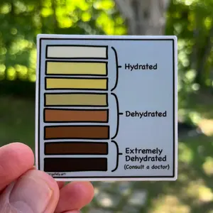 Military Urine Chart Sticker