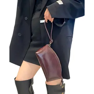 2026 Early Spring New Arrival: Versatile & Stylish Wristlet Clutch Wallet, Premium Top-Grain Vegetable-Tanned Cowhide, Durable Luxurious Handmade Design, Fits Small Mobile Phones, Ideal for Daily & Evening Wear