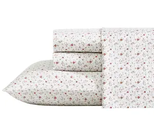 Laura Ashley Ev ie 300 Thread C ount Premium Co tton Sheet Sets