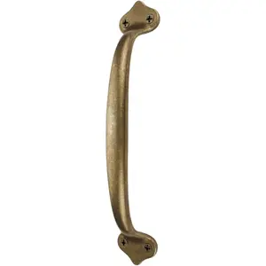 Vintage Solid Brass & Antique Copper Pulls - Rustic Barn Door Grab Handles, Kitchen Cabinet & Drawer Hardware