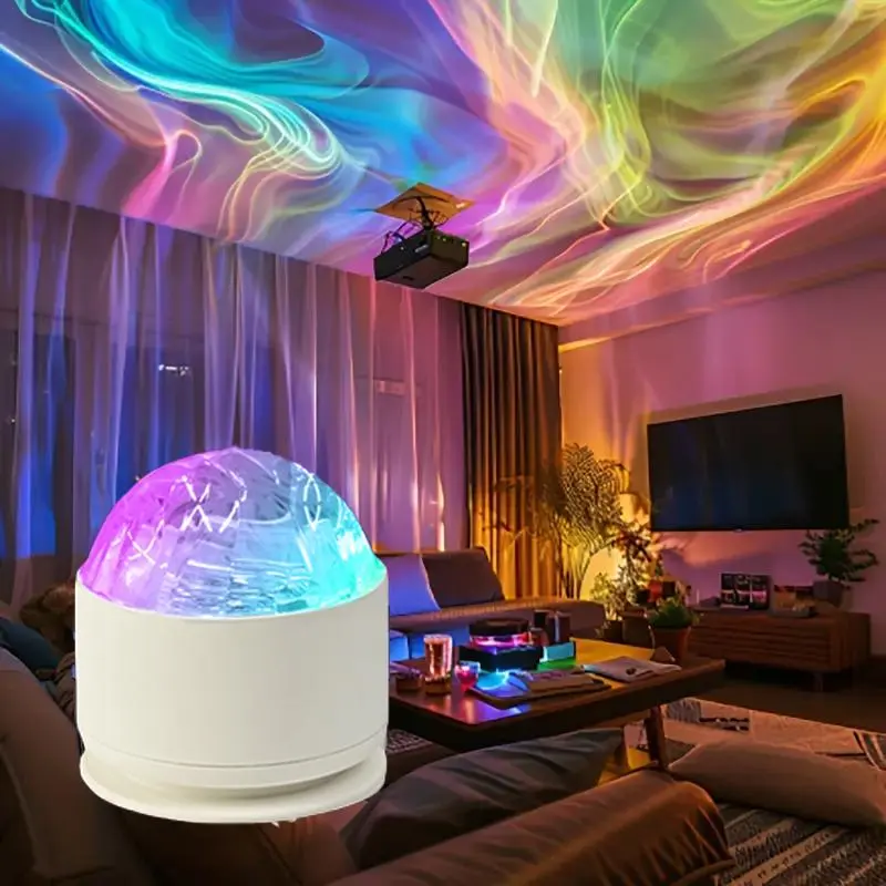 LED Projector with Remote Control, Adjustable Led Projector, 1 Count USB Powered Round Focus Light Projector, Room Decor Projector, LED Projector Lamp with Color Changing Function & Infrared Sensor Light for Bedroom, Wedding