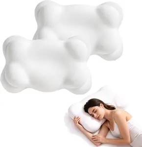 Cloud Memory Foam Neck Support Pillow Ergonomic Cervical Sleeping Pillow for Side Back Stomach Sleepers