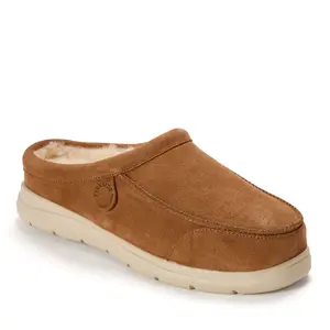 Fireside by Dearfoams Men's Lithgow Genuine Shearling Clog