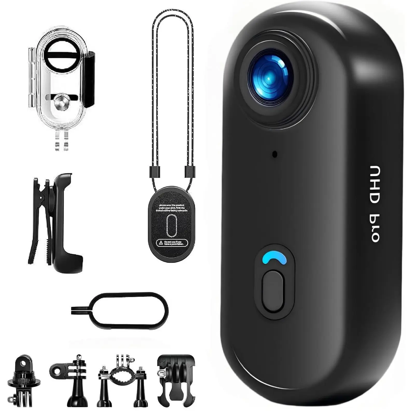 Mini Body Camera with Audio and Video Recording 4K Motion Detection Video Recorder Wearable POV Camcorder with Magnetic Pocket Portable DV for Cycling,Pets,Walking,Travaling