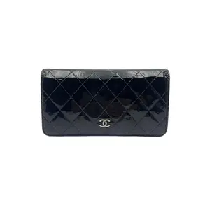 Pre-owned CHANEL france Mini Bags h5 Black Patent Leather Wallet 61941