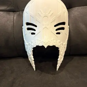3D-Printed Green Vessel Mask PLA Material Ideal for Water Based Acrylic Painting- Unpainted Version