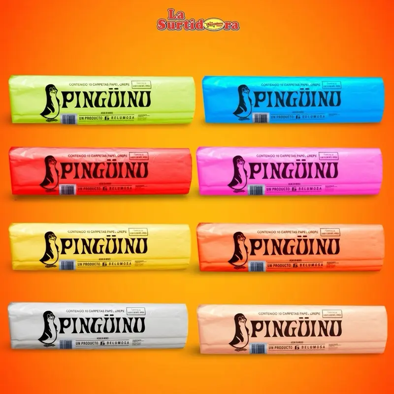 Papel Crepe Pinguino