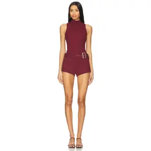superdown Evie Romper in Oxblood