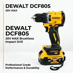 Dewalt DCF805 20V Brushless Impact Driver For Cabinet Screws & Finish Work lithium battery replacement ideal tool electric wrench kit heavy-duty task professional grade