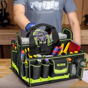 40-pocket Tool Tote, Tool Bag Organizer, Electrician Tool Bag, HVAC Tool Bag, Tool Caddy, Tool Bags for Electricians