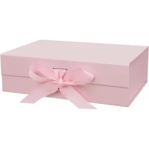 10.5"X7.5"X3.1"    Box with Lid and Ribbon for Presents
