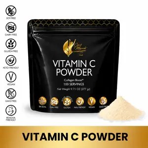 Coco March N.M.D Vitamin C Powder – 1000 mg with Zinc, Quercetin, Bromelain & L-Lysine – 100 Servings