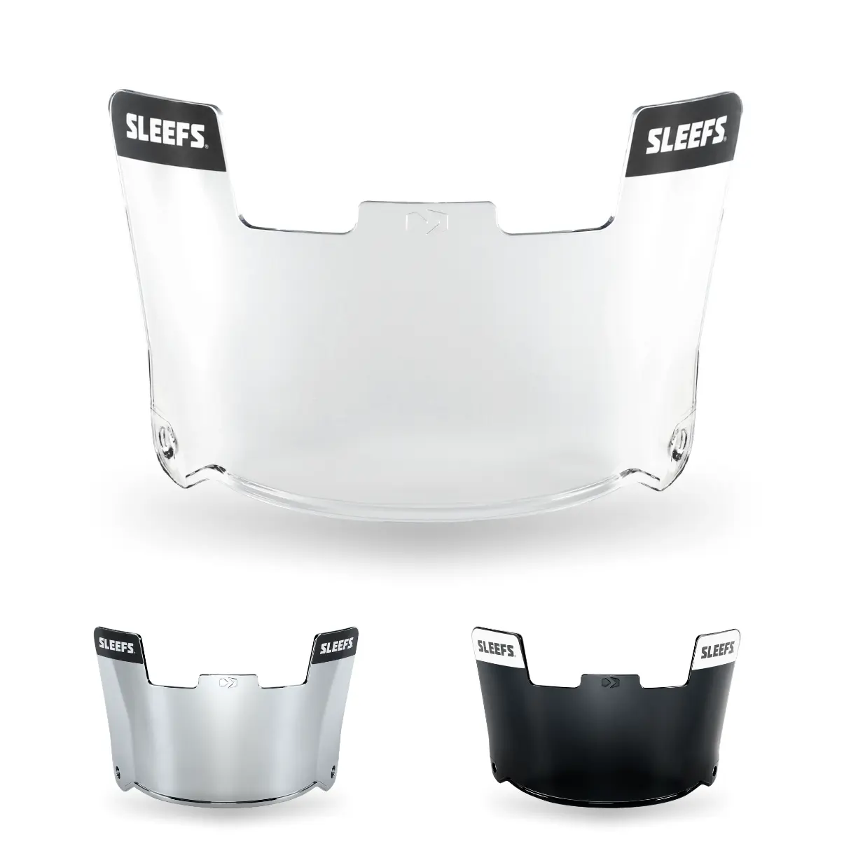 SLEEFS Lite Helmet Eye-Shield Visor with Scratch Resistant Polycarbonate Universal Clips UVA/UVB Protection for Football Protective Gear