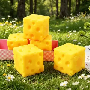 Popular extra-large square cheese cube, a creative square stress-relieving toy, slow rebound, a must-have for office work/school stress relief.
