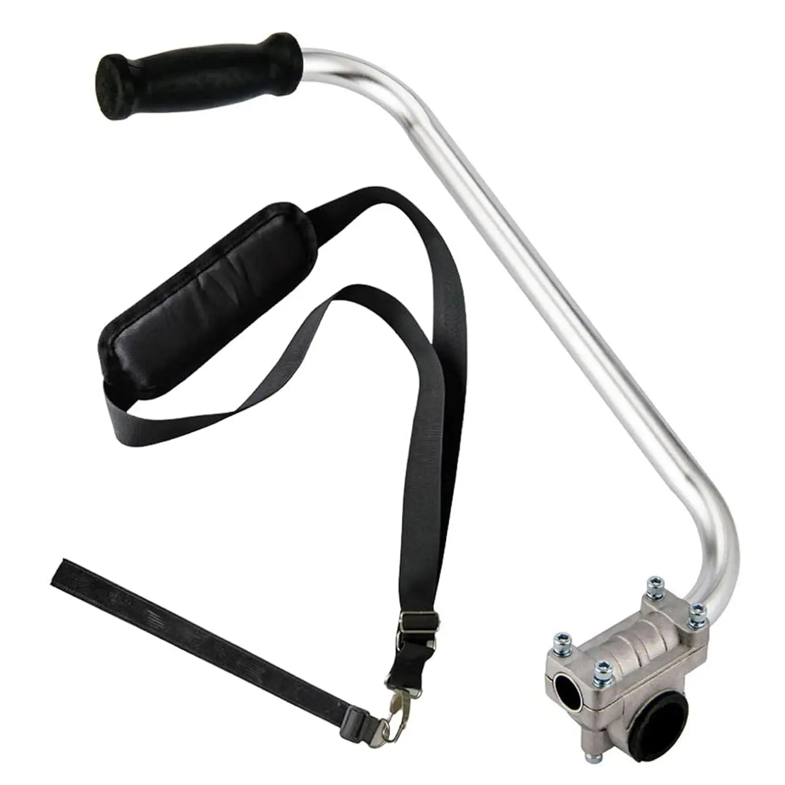 Weed Eater Handle Extension, String Trimmer Grip Back Saver with Shoulder Strap Harness, Universal Weedeater Attachments for Garden, Lawn Care, Landscaping, Yard Trimming Edging, Grass Trimmer Accessories, Portable