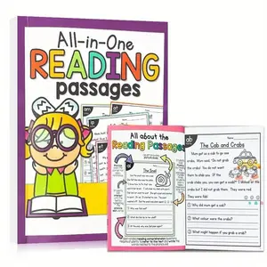 Learning Workbook for Sentence Building Practice, Cvc Words and Visual Activities, Durable Paper, Early Childhood Education, Engaging Design