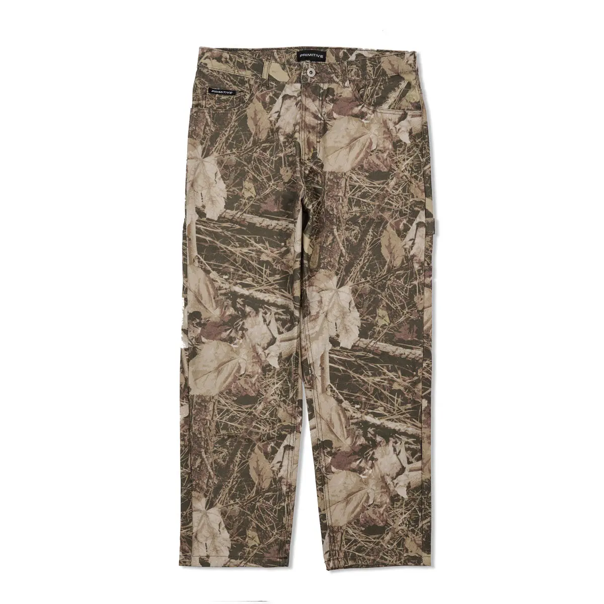 PRIMITIVE APPAREL Men's Mid-Waist 100% Cotton Canvas Shaw Carpenter Pants, Casual Carpentry Workwear Clothes, Menswear Apparel Trouser