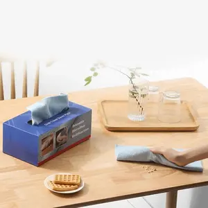 Multi-purpose Grey Cleaning Cloth 21 X 11.5x 5.5 Cm Super Fine Fiber Microfiber Towel Kitchen Towel Household Wiping