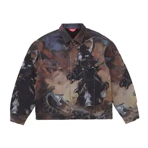 Supreme Men's Frazetta Faux Shearling Lined Trucker Jacket Multicolor, from StockX
