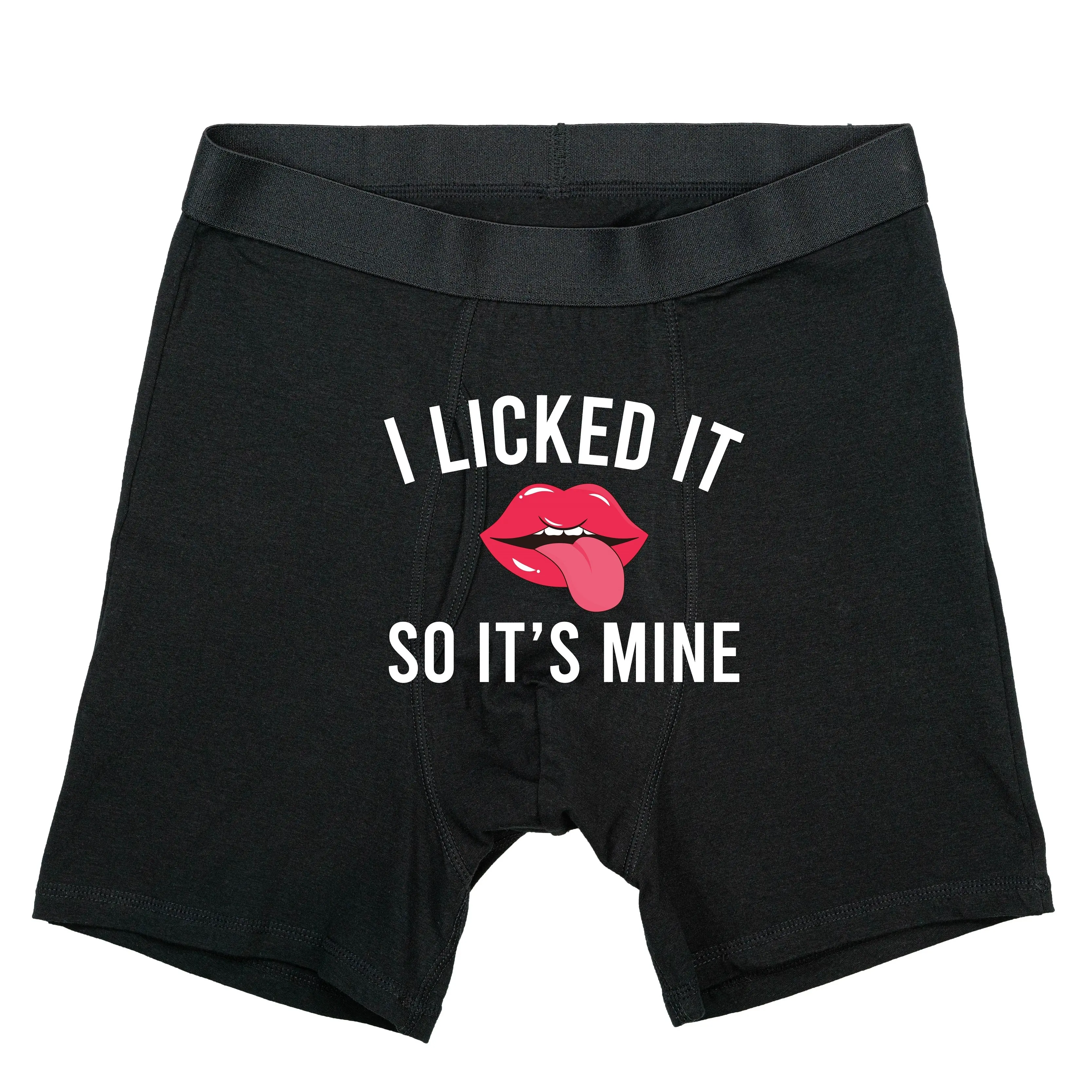I Licked It So It's Mine Men's Underwear, Valentine's Day Man Boxer Present, Men Anniversary Gift, Boyfriend Birthday Gift, Funny Groom Gift, Husband Boxer Gift, Gift For Him.