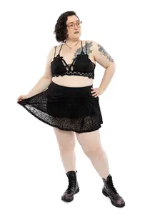 Morbid Cobweb Mini Skort NO RESTOCK!