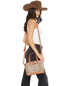 Wrangler Women's Boot Barn Leopard Print Handbag - Shy04-8015 Lp-Br