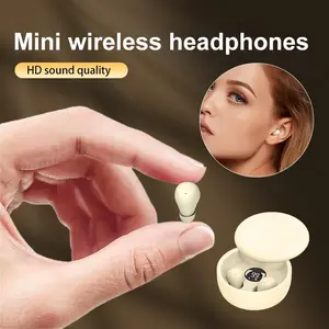 2026 New Mini Invisible Headphones Bluetooth 5.4 True Wireless In-Ear Earphones sport Audio Earbud bluetooth noise cancelling headphones,Black Friday