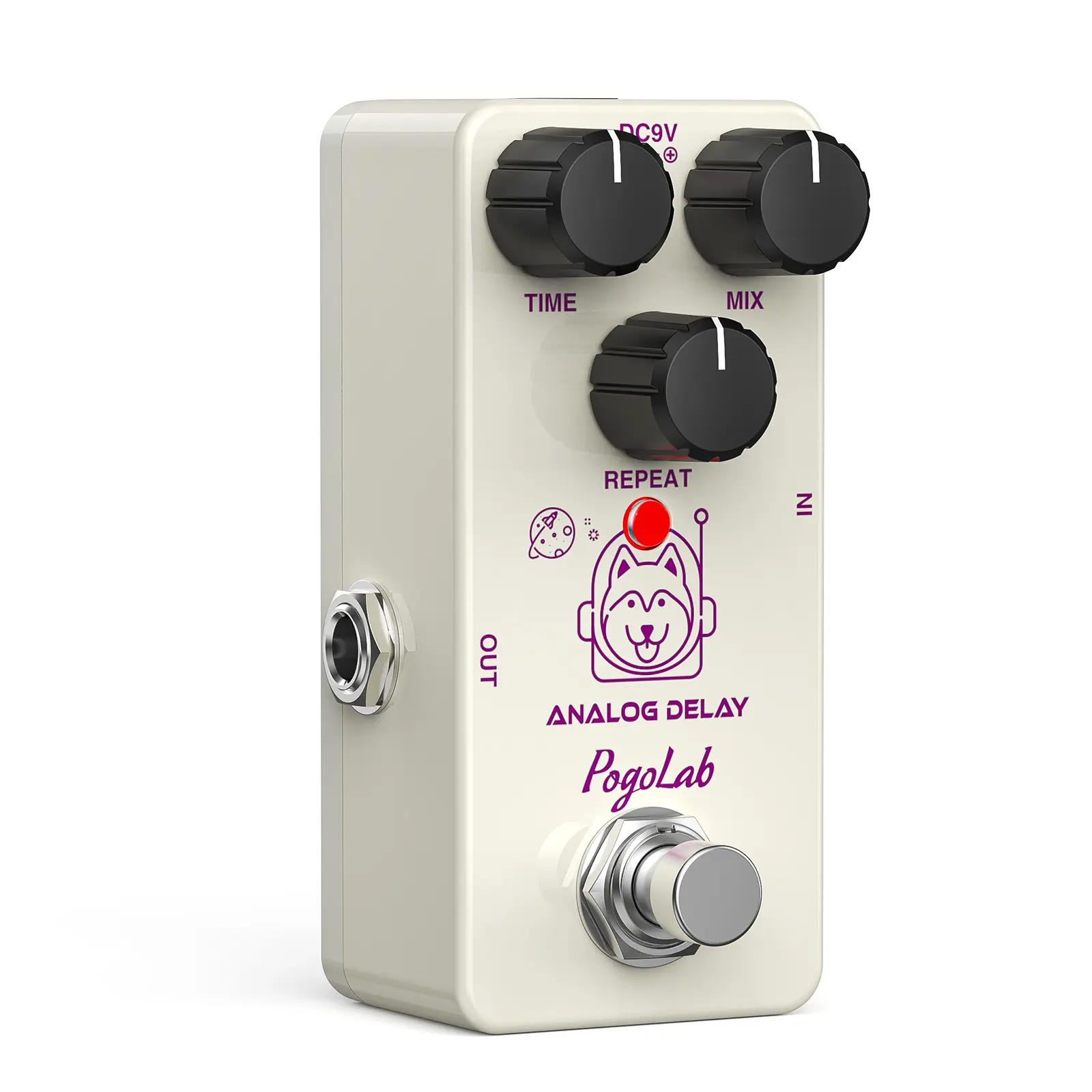 POGOLAB Delay Pedal, True Bypass, Delay Pedals for Electric Guitar, Analog Delay Guitar Pedal, Mini Delay Pedal, for Music Lovers Friends Boys Girls Gift