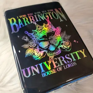 Silver Holographic Foiled Insert/Decoration for Kindle - Barrington