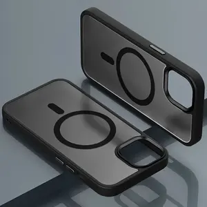 Magnetic Wireless Charging Case for Iphone - Elegant Matte Translucent Hard PC Cover, Compatible with for iphone 17 Pro Max 17 Air , 16, 15, 14, 13, 12, 11 Pro Max Plus 16E, Timeless And Stylish