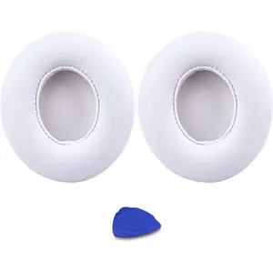 Professional Replacement Ear Pads for  Solo 2 &  Solo 3  Headphone,Noise Isolation Memory ,Softer PU Leather,Stronger Adhesive, Thickened