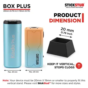 StickStud Box Plus Vertical Holder for Square-Shaped Devices