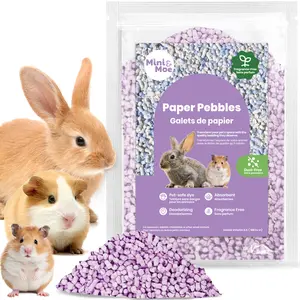 Mini&Moe Small Animal Paper Pellet Bedding - Odor & Moisture Absorbent Natural Paper Pellet Bedding for Guinea Pigs, Hamsters, and Rabbits,pet toy