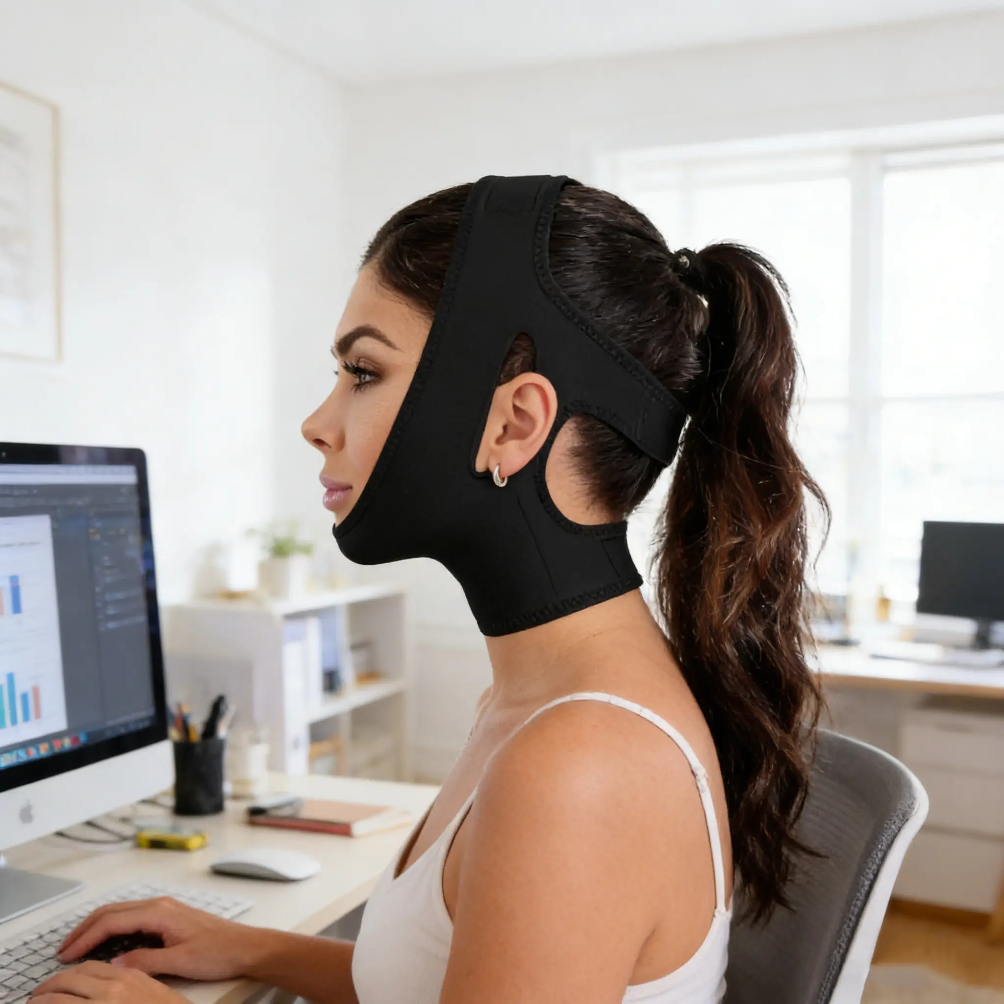 V-Line Facial Lifting Strap, Anti Wrinkle & Double Chin Reducer Bandage, Adjustable Facial Care Tool for Women, Gentle Daily Use, Self-Care Gift, Facial Care Tools, Anti Wrinkle Lifting