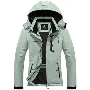 Women's mountain waterproof skiing snow jacket, winter windproof and rainproof jacket