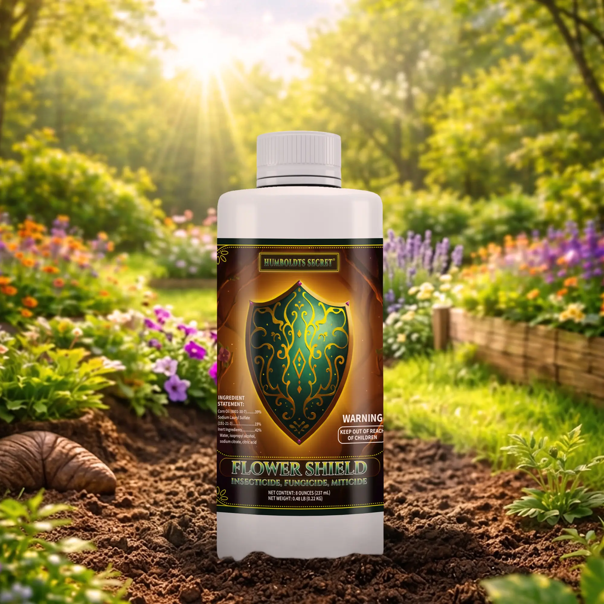 Humboldts Secret Flower Shield – Natural Plant Care Spray for Indoor & Outdoor Plants