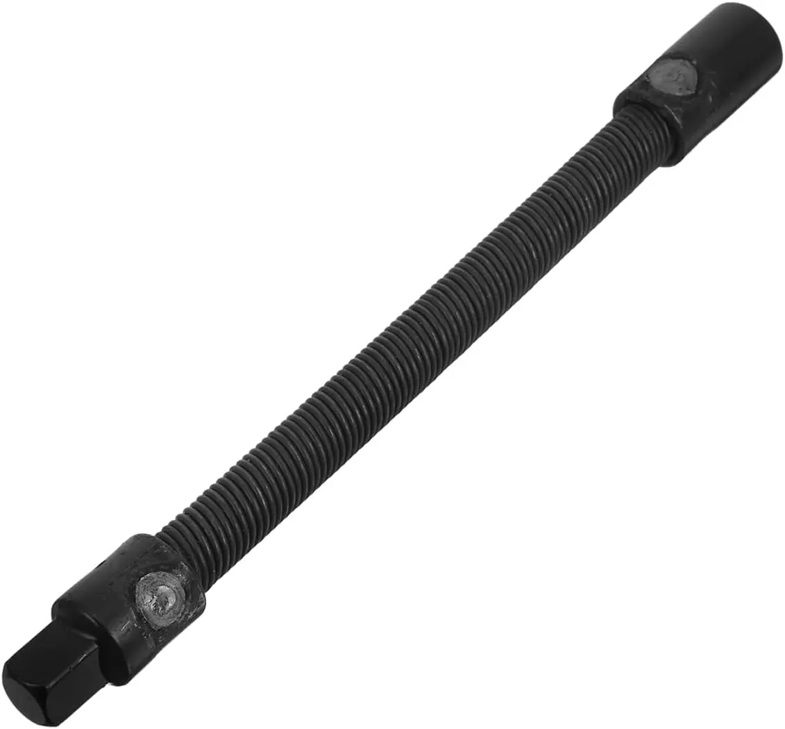 250mm 1/2-Inch Flexible Extension Bar, Bendable Elastic Joint Ratchet Drive Connector, Hard-To-Reach Tight Space Accessory for Car Repairs, Motorcycle Maintenance, DIY Auto Mechanic Tools
