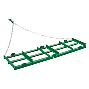 【fathersdaygift】VEVOR Drag Harrow, 6 ft Heavy Duty Tow Behind Drag Harrow with Adjustable Bars & 72 in Chain, Driveway Grader Landscape Rake for ATV, UTV, Tractor, Mower Tow Behind Yard Lawn Leveling Tool