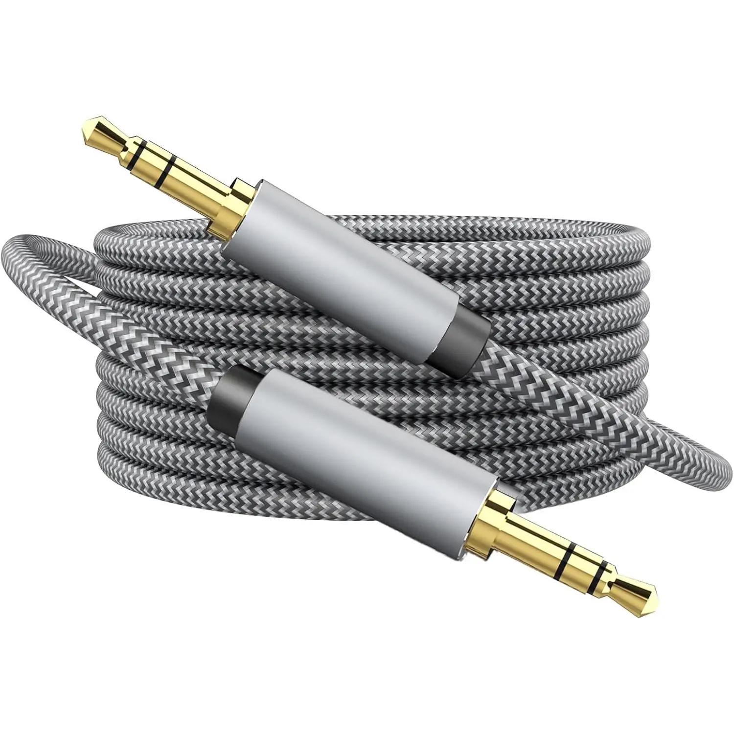 Aux Cord 6.6ft, 3.5mm Audio  - Nylon Braided Aux  3.5mm Male to Male AUX Cord for , Headphones, Home Stereos, Speaker