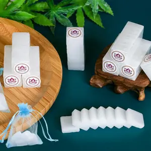 Natural Camphor Blocks 110G 64 Tablets Premium Quality Refined Camphor Tablets Natural for Incense Insenses Aromatherapy Odor Eliminator Puja