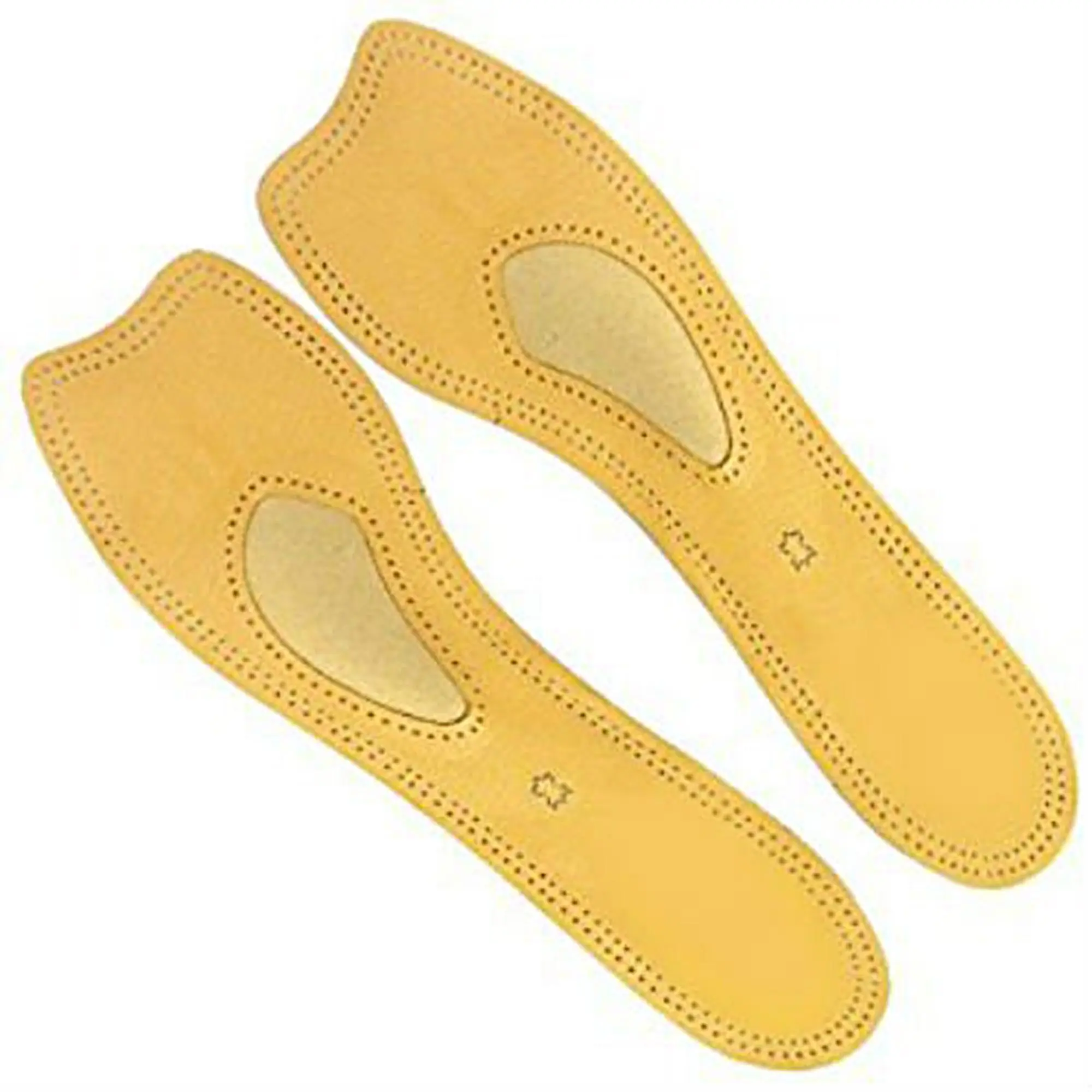 Foot Doctor Premium Leather Insoles with Arch Support and Cushioning