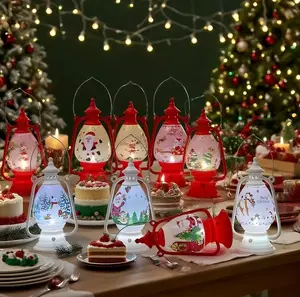 3-Pack Self-Luminous Mini Christmas Lights Dual-Color Changing White Red Decorate Desktops Windows Christmas Trees No Plug Required Perfect for Outdoor Holiday Parties and Gift Wrapping