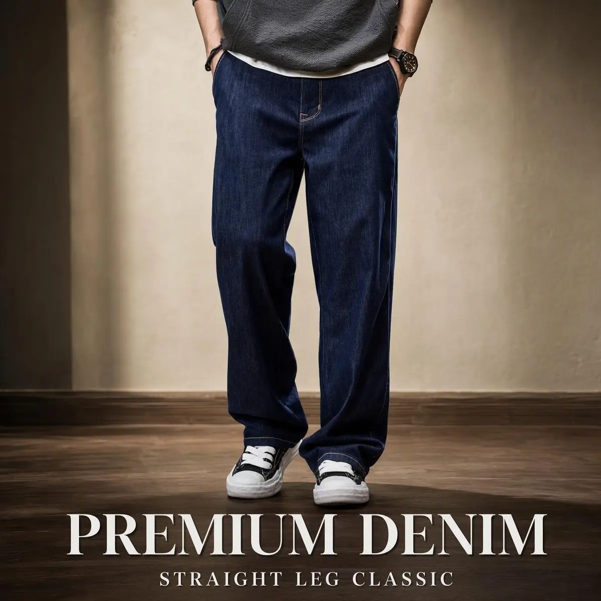 JOJO | Premium Denim Straight Leg Classic - Comfortable and Stylish Denim Pants for Everyday Wear
