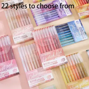 9 Colors Gel Pen Set for Journaling Writing Drawing, Fine Tip Pens with Highlighter for Note Taking, Planner Supplies, 0.5mm Ink Colors, Smooth Writing Pens